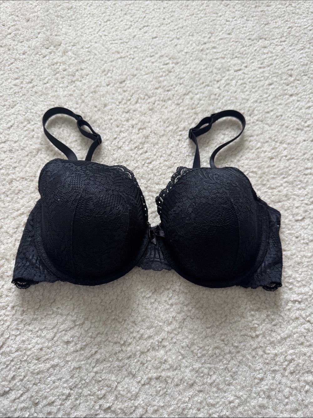 Black Lace T-Shirt Bra - Women Intimates -36D